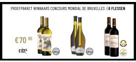 PROEFPAKKET WINNAARS CONCOURS MONDIAL DE BRUXELLES 